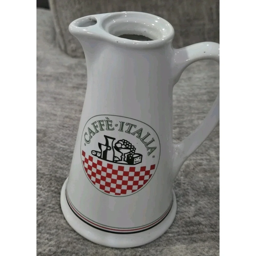 Vintage Himark Caffe' Italia Oil Pourer/Drizzler Ceramic‎ Base Domed cap